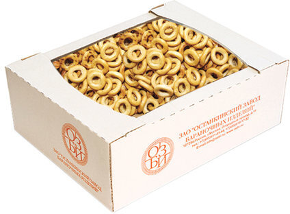 Сушки ОЗБИ Кроха ванильные, 3,3 кг, весовые, гофрокороб, 985