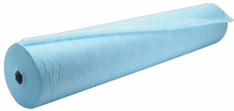 Простыня голубая рулонная с перфорацией 100 шт., 80х200 см, спанбонд 20 г/м2, ГЕКСА