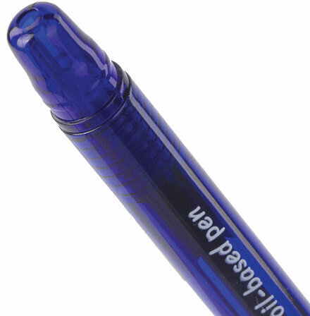 Ручка шариковая масляная BRAUBERG "Flight", СИНЯЯ, корпус синий, узел 0,7 мм, линия письма 0,35 мм, 143343, OBP369