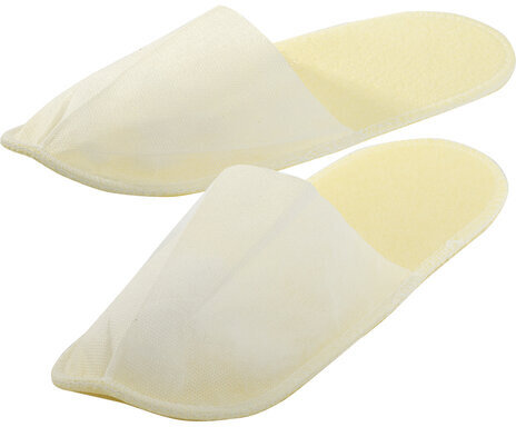 Тапочки одноразовые белые с закрытым мысом, КОМПЛЕКТ 25 пар/уп., 43 размер, ЧИСТОВЬЕ, 00-225