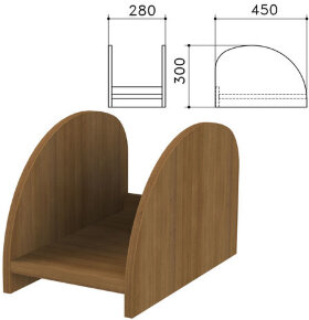 Подставка под системный блок &quot;Канц&quot;, цвет орех пирамидальный, ПК01.9