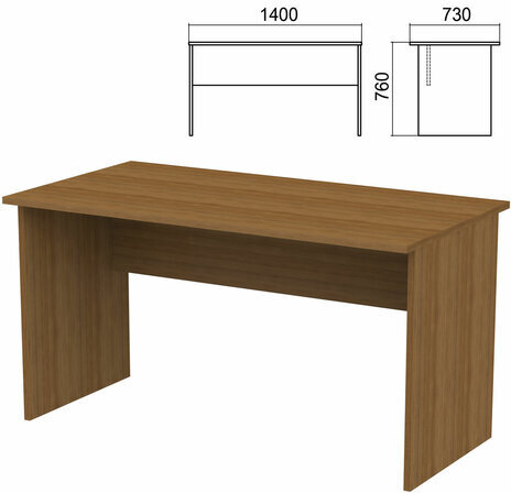 Стол письменный "Арго", 1400х730х760 мм, орех