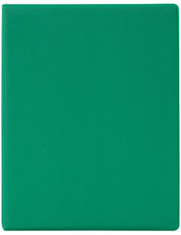 Тетрадь на кольцах А5 180х220 мм, 80 л., обложка ПВХ, клетка, BRAUBERG, зеленый, 403910