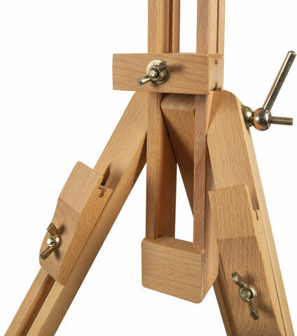 Мольберт полевой BRAUBERG ART CLASSIC, тренога, бук, высота 84 -187 см, высота холста 106см, 190651