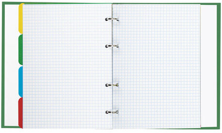 Тетрадь на кольцах А5 175х215 мм, 240 л., твердый картон, с разделителями, BRAUBERG, "Авокадо", 404098