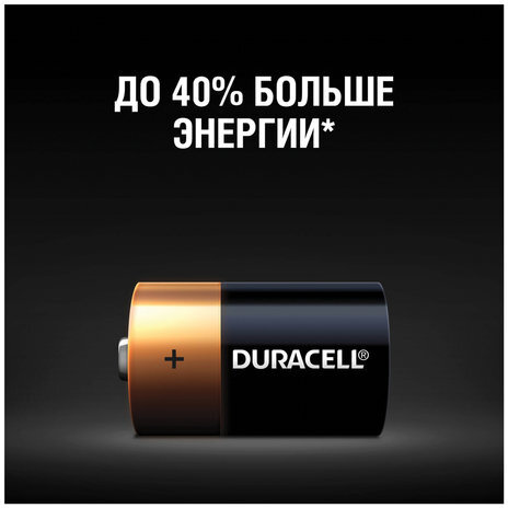 Батарейки DURACELL Basic, С (LR14, 14А), алкалиновые, КОМПЛЕКТ 2 шт., блистер