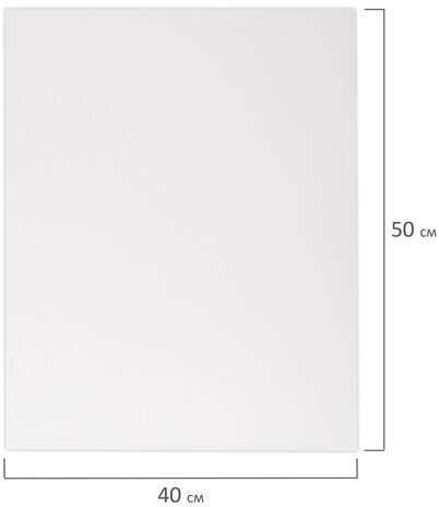 Холст 3D на подрамнике BRAUBERG ART CLASSIC 40х50см, 440г/м, грунт, 100% хлопок мелкое зерно, 191664