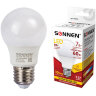Лампа светодиодная SONNEN, 7 (60) Вт, цоколь E27, грушевидная, теплый белый свет, 30000 ч, LED A55-7W-2700-E27, 453693