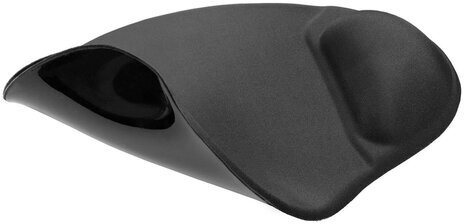 Коврик для мыши DEFENDER "Easy Work", полиуретан+лайкра, 260х225х5 мм, черный, 50905, D50905