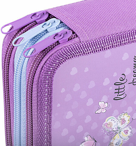 Пенал ПИФАГОР, 3 отделения, ламинированный картон, 19х11 см, "Sweet Dreamer", 271545