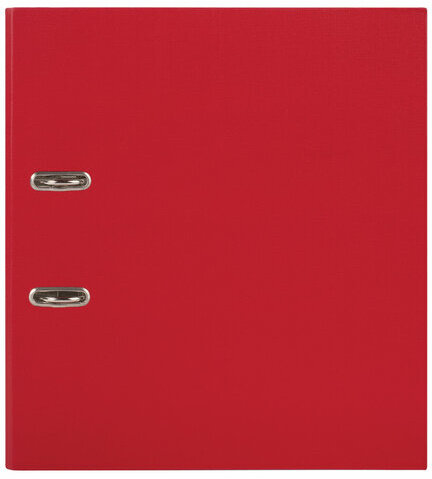 Папка-регистратор STAFF "Manager" с покрытием из ПВХ, 70 мм, без уголка, красная, 225980