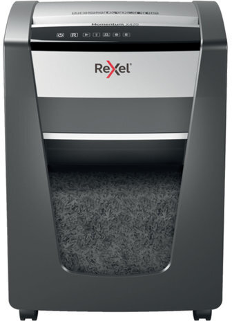 Уничтожитель (шредер) REXEL MOMENTUM X420, 4 уровень секретности, фрагменты 4х40 мм, 20 листов, 30 л, 2104578EU