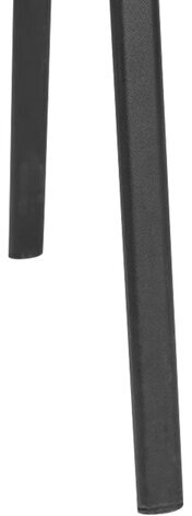 Стул для персонала и посетителей "ISO", черный каркас, кожзам черный