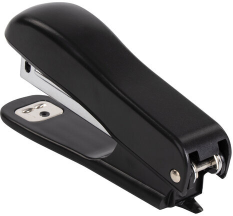 Степлер №10 STAFF "Basic", до 12 листов, с антистеплером, черный, 228737