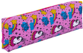 Пенал-косметичка ПИФАГОР, мягкий, &quot;UNICORN&quot;, прямоугольный, 20х7х4 см, 229265