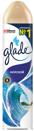 Освежитель воздуха аэрозольный 300 мл, GLADE "Морской"