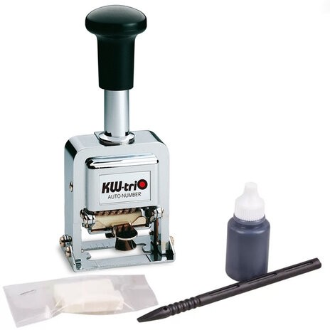 Нумератор KW-trio, 6-разрядный, автоматический, металлический, 20600