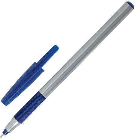 Ручки шариковые с грипом BRAUBERG "i-STICK POINT", НАБОР 10+2 ШТ., СИНИЕ, линия письма 0,35 мм, блистер,144025