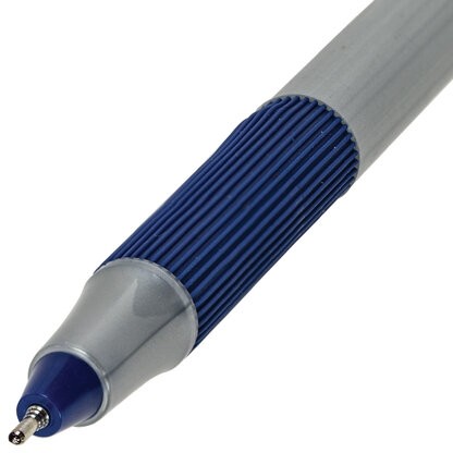 Ручки шариковые с грипом BRAUBERG "i-STICK POINT", НАБОР 10+2 ШТ., СИНИЕ, линия письма 0,35 мм, блистер,144025