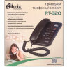 Телефон RITMIX RT-320 black, световая индикация звонка, блокировка набора ключом, черный, 15118347