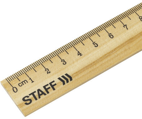 Линейка деревянная 50 см, STAFF, канадская сосна, 210802