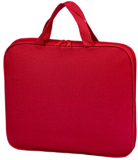 Папка на молнии с ручками STAFF EVERYDAY, А4, полиэстер, красная, 270730