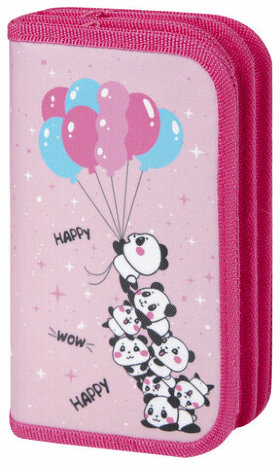 Пенал ЮНЛАНДИЯ, 3 отделения, полиэстер, 19х11 см, &quot;Funny trip&quot;, 271029