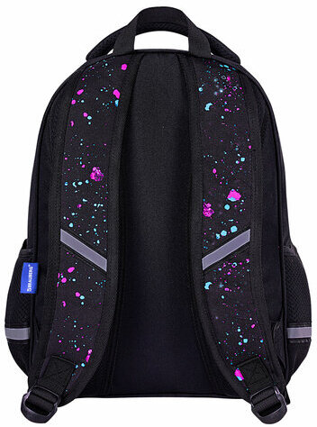 Рюкзак BRAUBERG OPTIMA, 2 отделения, с брелоком, "Butterfly catcher", СВЕТЯЩИЙСЯ, 36х27х18 см, 272097