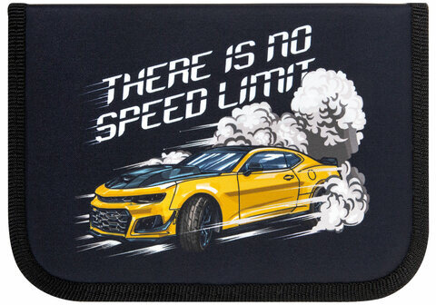 Пенал ПИФАГОР, 1 отделение, полиэстер, 19х13 см, "Extreme speed", 272286