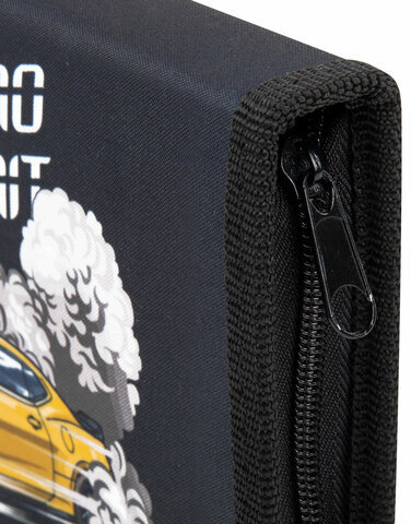 Пенал ПИФАГОР, 1 отделение, полиэстер, 19х13 см, "Extreme speed", 272286