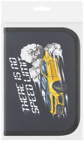 Пенал ПИФАГОР, 1 отделение, полиэстер, 19х13 см, "Extreme speed", 272286