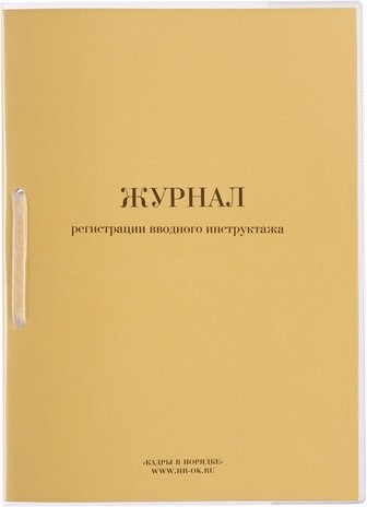 Журнал регистрации вводного инструктажа, 32 л., сшивка, пломба, обложка ПВХ, 130204