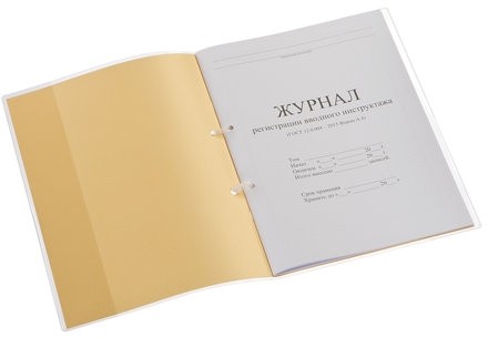 Журнал регистрации вводного инструктажа, 32 л., сшивка, пломба, обложка ПВХ, 130204