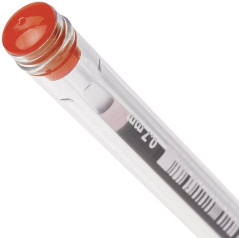 Ручка шариковая масляная BRAUBERG "Rite-Oil", КРАСНАЯ, корпус прозрачный, узел 0,7 мм, линия письма 0,35 мм, 142148