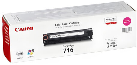 Картридж лазерный CANON (716М) LBP-5050, пурпурный, ресурс 1500 страниц, оригинальный, 1978B002