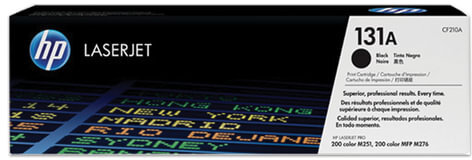 Картридж лазерный HP (CF210A) CLJ Pro 200 M276n/M276nw, №131A, черный, оригинальный, ресурс 1600 страниц