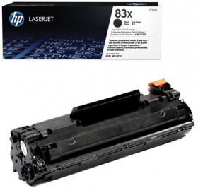 Картридж лазерный HP (CF283X) LaserJet Pro M201/M225, №83X, черный, оригинальный, ресурс 2200 страниц