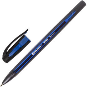 Ручка шариковая масляная BRAUBERG &quot;BOMB GT&quot;, СИНЯЯ, прорезиненный сине-черный корпус, узел 0,7 мм, линия письма 0,35 мм, 143345