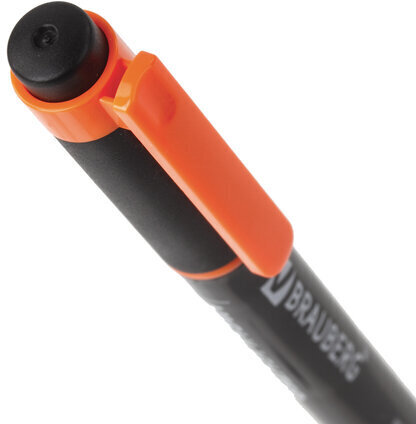 Текстовыделитель двусторонний BRAUBERG, ЖЕЛТЫЙ/ОРАНЖЕВЫЙ, линия 1-4 мм, 150843