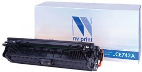 Картридж лазерный NV PRINT (NV-CE742A) для HP CP5220/CP5225/CP5225dn/CP5225n, желтый, ресурс 7300 страниц