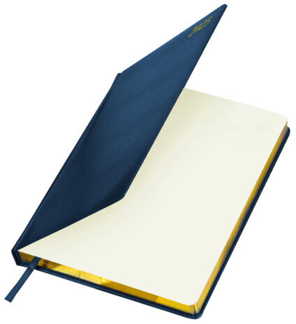 Еженедельник датированный 2025, 210х297 мм, А4, BRAUBERG "Iguana", под кожу, синий, 115949