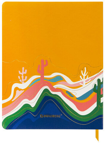 Дневник 1-11 класс 48 л., кожзам (гибкая), печать, фольга, BRAUBERG, "Mountains", 106223