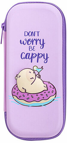 Пенал BRAUBERG, 1 отделение, 1 откидная планка, EVA, 22х10х5 см, "Capybara", 272335