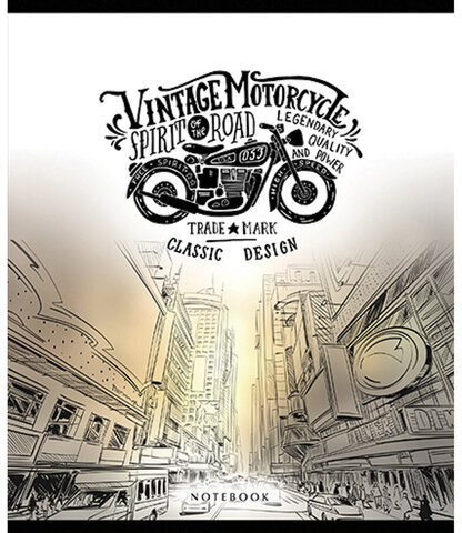 Тетрадь А5, 96 л., ПЗБМ, скоба, клетка, фольга, ламинация, выборочный лак, "Показалось" (5 видов), 027972