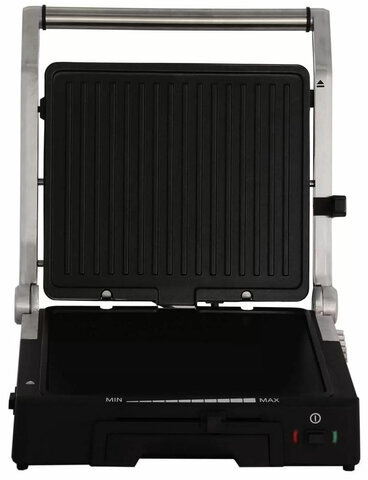 Электрогриль KITFORT КТ-1633, 1800 Вт, съемные панели, регулировка температуры, серебро/черный