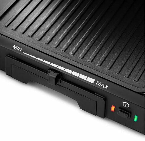 Электрогриль KITFORT КТ-1633, 1800 Вт, съемные панели, регулировка температуры, серебро/черный