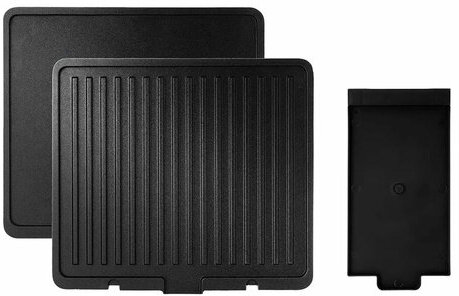 Электрогриль KITFORT КТ-1633, 1800 Вт, съемные панели, регулировка температуры, серебро/черный