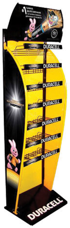 Стойка для размещения товара напольная DURACELL, 5x7 крючков, 81558253