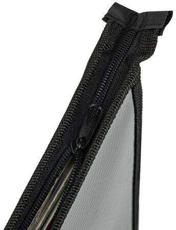 Папка для тетрадей ЮНЛАНДИЯ А4, 1 отделение, картон/пластик, конгрев, на молнии, "COSMOS", 271446