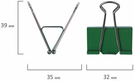 Зажимы для бумаг BRAUBERG, КОМПЛЕКТ 24 шт., 32 мм, на 140 листов, цветные, в пластиковом цилиндре, 221129